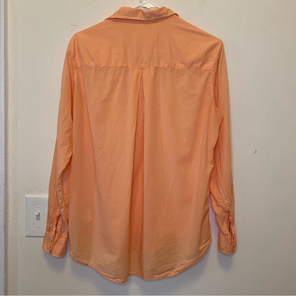 GRAYSON The Hero Button Down Cotton Shirt Melon Orange Sz 2 Small - Picture 10 of 13